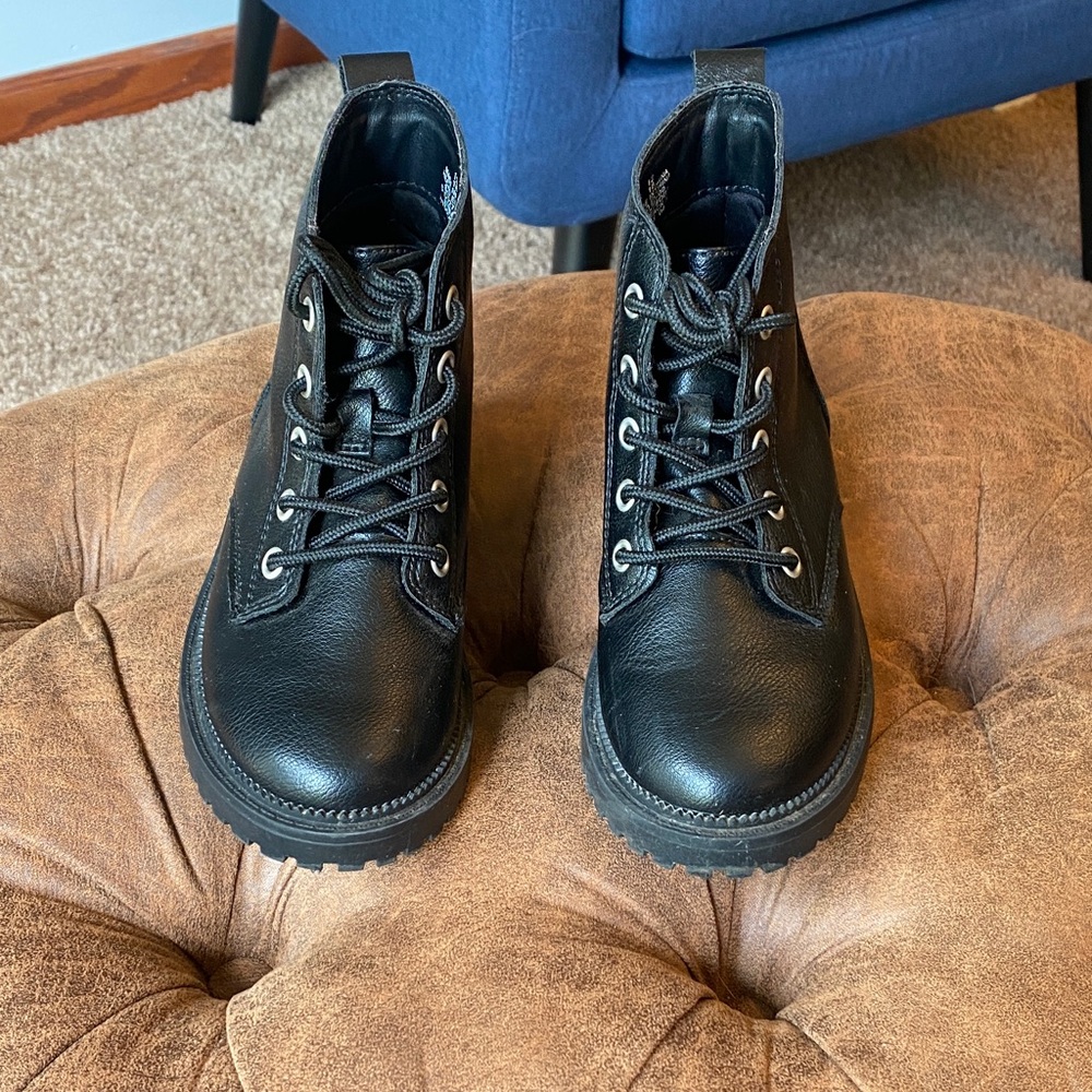 Kids Black Boots